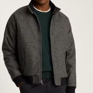 Men's bonobos gray wool Harrington Jacket - size XL - new
